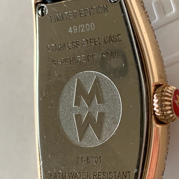 Michele Coquette * Beautiful Rose Tone Valerie Aldrich Watch w/Diamonds - Picture 13 of 16